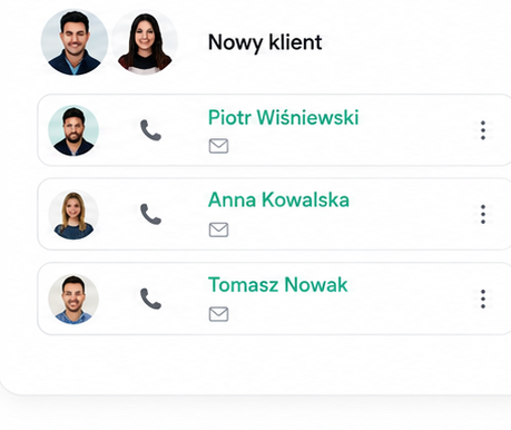Podgląd modułu CRM & Klienci